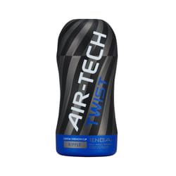 Tenga AIR-TECH TWIST RIPPLE Caresse masculine Noir, Bleu Élastomère thermoplastique (TPE)