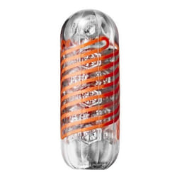 Tenga Spinner Hexa 02 Masturbateur de poche Orange, Transparent Élastomère