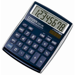 Citizen CDC-80 calculatrice Bureau Calculatrice basique Bleu