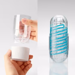 Tenga Spinner - 04 Pixel Caresse masculine Bleu, Transparent - Vue supplémentaire 4