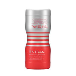 Tenga Dual Sensation Cup Caresse masculine Rouge, Argent Élastomère thermoplastique (TPE)