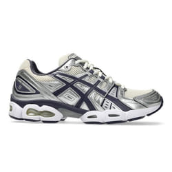 Baskets Bleu Marine et Argentées ASICS GEL-NIMBUS 9 – Performance et Style Rétro