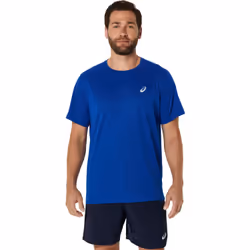 asics asics core ss top bleu - L