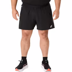asics road 5in short noir