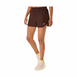 asics nagino run adjustable 4in short marron