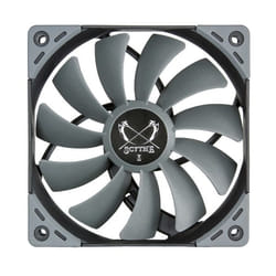 Scythe SU1225FD12M-RH système de refroidissement d’ordinateur Boitier PC Ventilateur 12 cm Noir, Gris