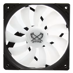 Scythe SU1225FD12LR-RD, Ventilateur, 12 cm, 800 tr/min, 14,5 dB, 43,03 cfm, Noir, Blanc