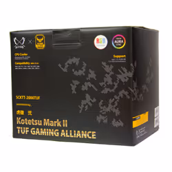 Scythe Kotetsu Mark II TUF Gaming Alliance Processeur Refroidisseur 12 cm Noir, Jaune