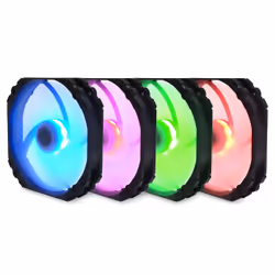 Scythe Kaze Flex 140 RGB PWM, Ventilateur, 14 cm, 300 tr/min, 1800 tr/min, 26,45 dB, 100,8 cfm