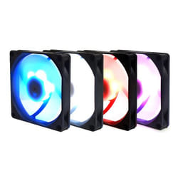 Scythe Kaze Flex 92 Slim RGB PWM Boitier PC Ventilateur 9,2 cm Noir, Blanc