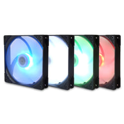 Scythe Kaze Flex 140 Square RGB PWM Boitier PC Ventilateur 14 cm Noir, Blanc