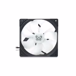 Scythe Kaze Flex 140 Square RGB PWM Boitier PC Ventilateur 14 cm Noir, Blanc