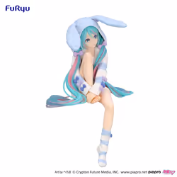 FuRyuu Hatsune Miku Noodle Stopper Figure -Rabbit Ear Hood Pajama Blue Color ver.- - Vue supplémentaire 3