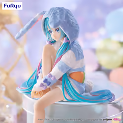 FuRyuu Hatsune Miku Noodle Stopper Figure -Rabbit Ear Hood Pajama Blue Color ver.- - Vue supplémentaire 7