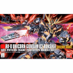 Bandai HGUC 134 RX-0 UNICORN GUNDAM02 BANSHEE /DESTROY MODE, Figurine à collectionner