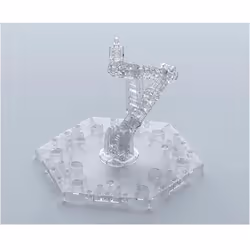 Socle Gundam Gunpla - BANDAI - Action Base 5 Clear MG 1/100 - Blanc - 15 ans - Gundam