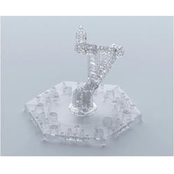 Socle Gundam Gunpla - BANDAI - Action Base 5 Clear MG 1/100 - Blanc - 15 ans - Gundam