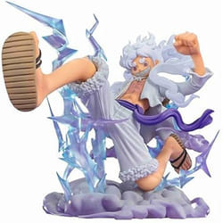 Figurine - TAMASHII NATIONS - Luffy Gear 5TH Gigant - One Piece - Effet éclair et nuage