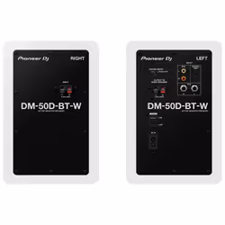 Pioneer DM-50D-BT-W Aktiver Monitor-Lautsprecher 3.4 Zoll 25 W 1 Paar haut-parleur 2-voies Blanc Avec fil &sans fil 50 W