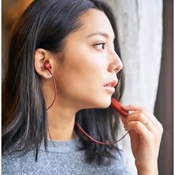 Pioneer C4 Wireless Casque Sans fil Ecouteurs, Minerve Appels/Musique Micro-USB Bluetooth Rouge