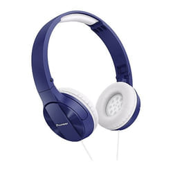 Pioneer SE-MJ503 Écouteurs Avec fil Arceau Musique Bleu, Blanc