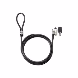 HP Kit de verrouillage de câble à clé 10 mm, 1,83 m, Clé ronde, Acier galvanisé, Noir