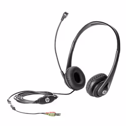HP Casque Business Headset v2, Avec fil, Appels/Musique, 459 g, Casque, Noir