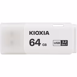 Kioxia TransMemory U301, 64 Go, USB Type-A, 3.2 Gen 1 (3.1 Gen 1), Casquette, 8 g, Blanc