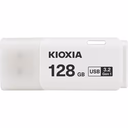 Kioxia TransMemory U301, 128 Go, USB Type-A, 3.2 Gen 1 (3.1 Gen 1), Casquette, 8 g, Blanc