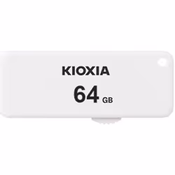 Kioxia TransMemory U203, 64 Go, USB Type-A, 2.0, Housse, 9 g, Blanc
