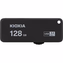 Kioxia TransMemory U365, 128 Go, USB Type-A, 3.2 Gen 1 (3.1 Gen 1), 150 Mo/s, Slide, Noir