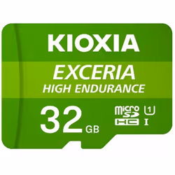 Kioxia Exceria High Endurance, 32 Go, MicroSDHC, Classe 10, UHS-I, 100 Mo/s, 30 Mo/s