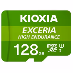 Kioxia Exceria High Endurance, 128 Go, MicroSDXC, Classe 10, UHS-I, 100 Mo/s, 65 Mo/s