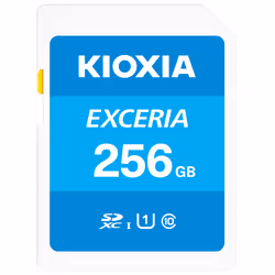Kioxia Exceria, 256 Go, MicroSDXC, Classe 10, UHS-I, 100 Mo/s, Class 1 (U1)