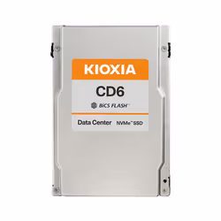Kioxia CD6-R, 960 Go, 2.5", 5800 Mo/s, 64 Gbit/s