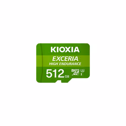 Kioxia Exceria High Endurance, 512 Go, SDXC, Classe 10, UHS-I, 100 Mo/s, 85 Mo/s