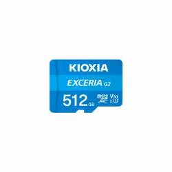Kioxia LMEX2L512GG2, 512 Go, MicroSDHC, Classe 10, UHS-III, 100 Mo/s, 50 Mo/s