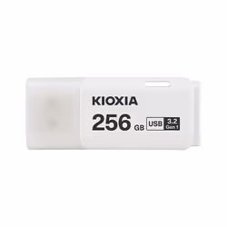 Kioxia U301, 256 Go, USB Type-A, 3.2 Gen 1 (3.1 Gen 1), Casquette, 8 g, Blanc