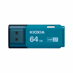 Kioxia LU301L064GG4, 64 Go, USB Type-A, 3.2 Gen 1 (3.1 Gen 1), Casquette, 8 g, Bleu