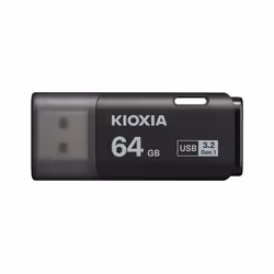 Kioxia LU301K064GG4, 64 Go, USB Type-A, 3.2 Gen 1 (3.1 Gen 1), Casquette, 8 g, Noir