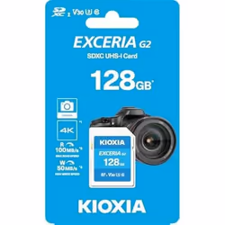 Kioxia LNEX2L128GG4, 128 Go, MicroSDXC, Classe 10, UHS-I, 100 Mo/s, 50 Mo/s