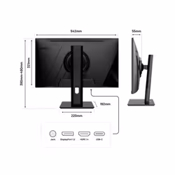 JAPANNEXT JN-IPS238FHDR-C65W-HSP écran plat de PC 23.8" Full HD LED Noir - Vue supplémentaire 4