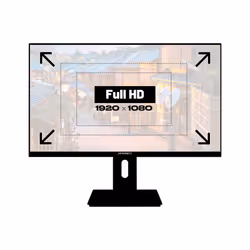 JAPANNEXT JN-IPS238FHDR-C65W-HSP écran plat de PC 23.8" Full HD LED Noir - Vue supplémentaire 7