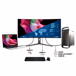 JAPANNEXT JN-5X40 écran plat de PC 39.7" Quad HD LCD Noir - Vue supplémentaire 5