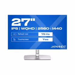 JAPANNEXT JN-IPS27WQHDR-C65W-FLD-T écran plat de PC 27" Quad HD LCD Écran tactile Noir - Vue supplémentaire 2
