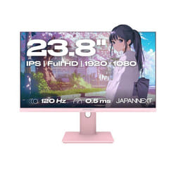 Ecran PC Gamer - JAPANNEXT - 23.8 - IPS - Full HD (1920x1080) - 120Hz - 0.5ms - Rose Pastel - JN-IPS238G120F-HSP-PK