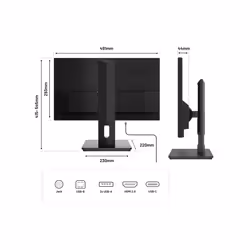 JAPANNEXT JN-I215FLFHSP-C65W écran plat de PC 21.5" Full HD LCD Noir - Vue supplémentaire 6