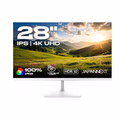 Ecran PC - JAPANNEXT - 28 - IPS - 4K UHD (3840x2160) - Blanc - JN-IPS2802UHDR-W