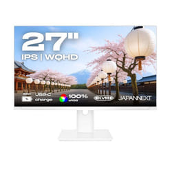 Ecran PC - JAPANNEXT - 27 - IPS - WQHD (2560x1440) - Blanc - JN-i27QR-C65W-HSP-W