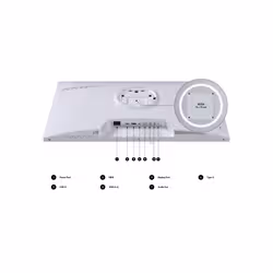 JAPANNEXT JN-IPS270WQHD75F-C65W-HSP-W écran plat de PC 27" Quad HD LED Blanc - Vue supplémentaire 3